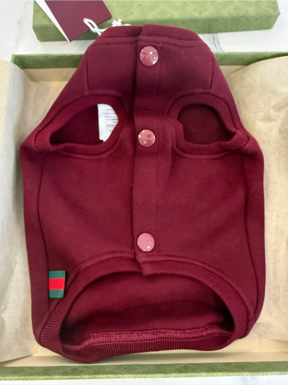 Gucci Embossed Logo Cotton Dog Sweatshirt